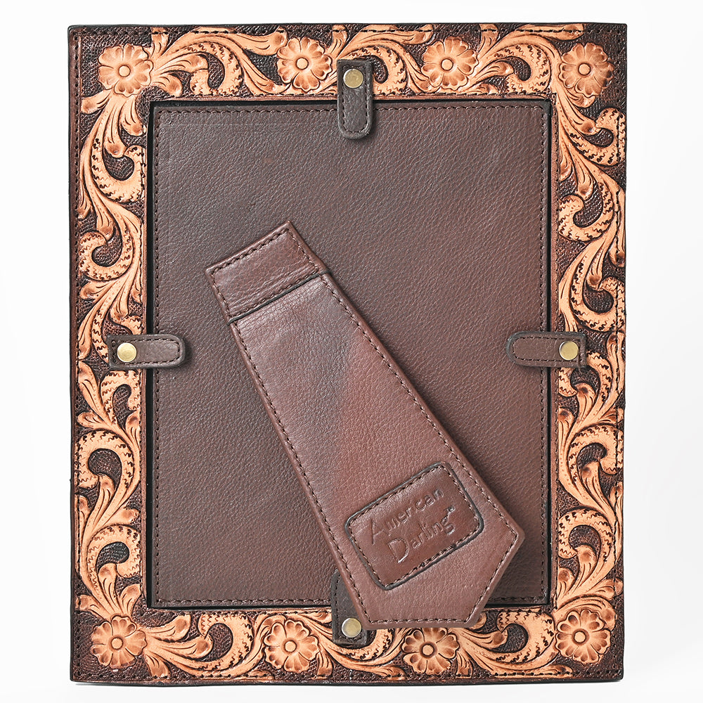 ADFRA101 American Darling Hand Tooled Genuine Leather Photo Frame