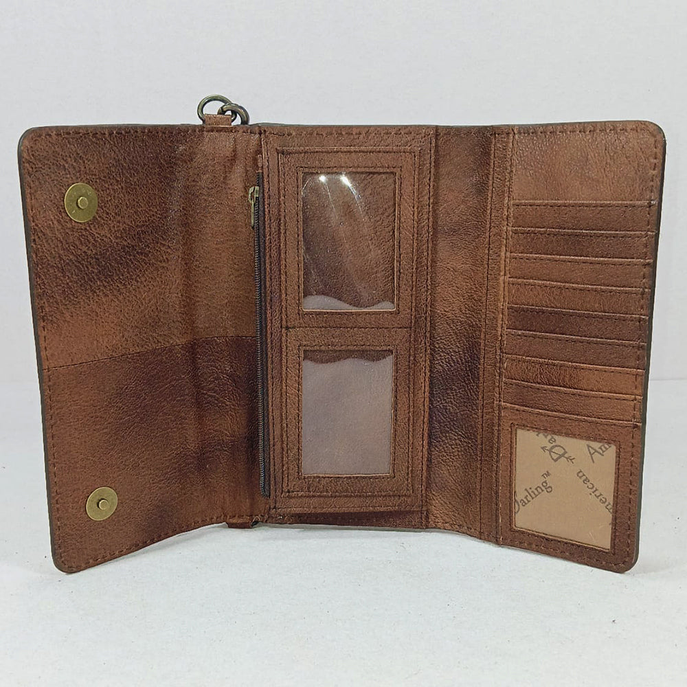 ADBG1840 Wallet Genuine Full Grain Leather Women Bag