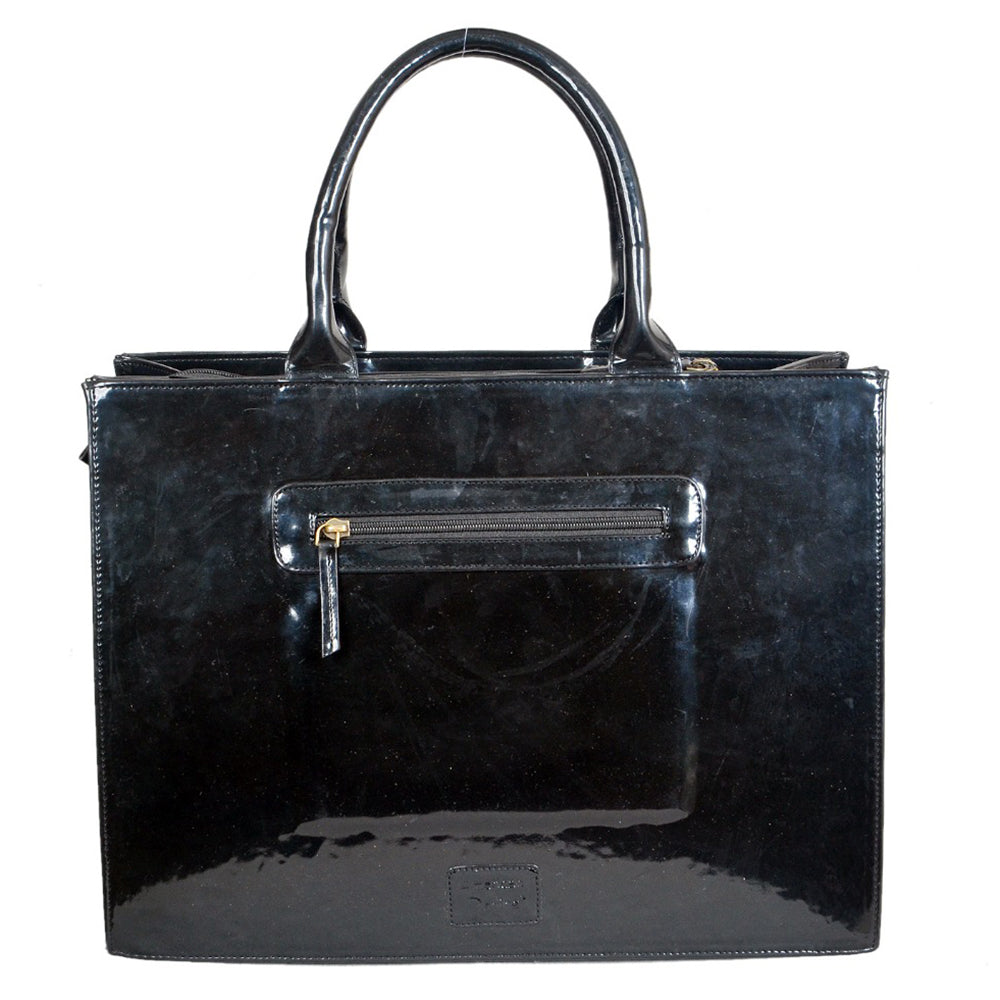 ADBGA927 American Darling Western Embroidered Patent Leather Everyday Tote Bag