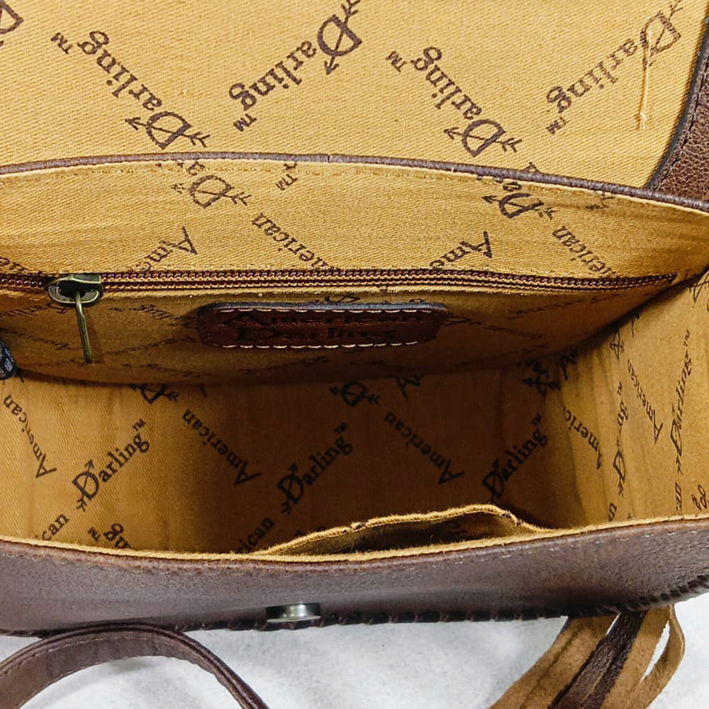 ADBG1885 Crossbody Saddle Blanket Genuine Leather Women Bag