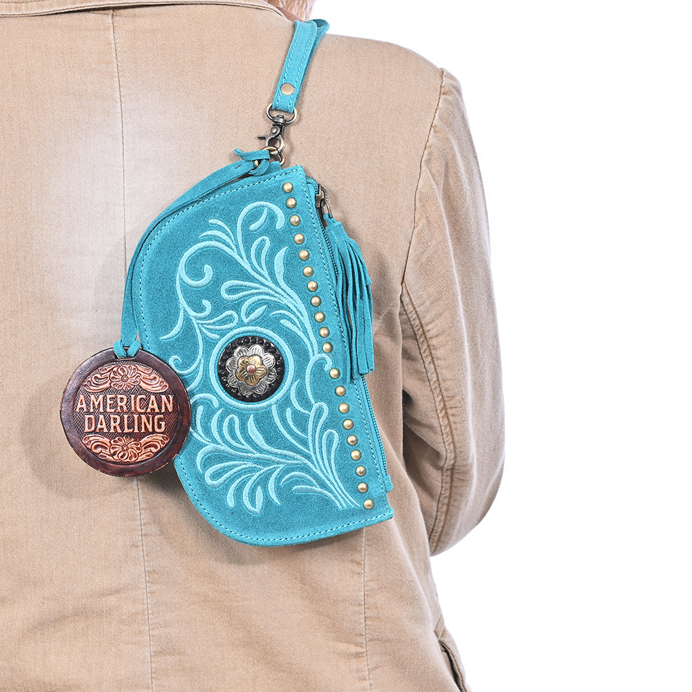 ADBGA1011A Wristlet Genuine Leather Women Bag