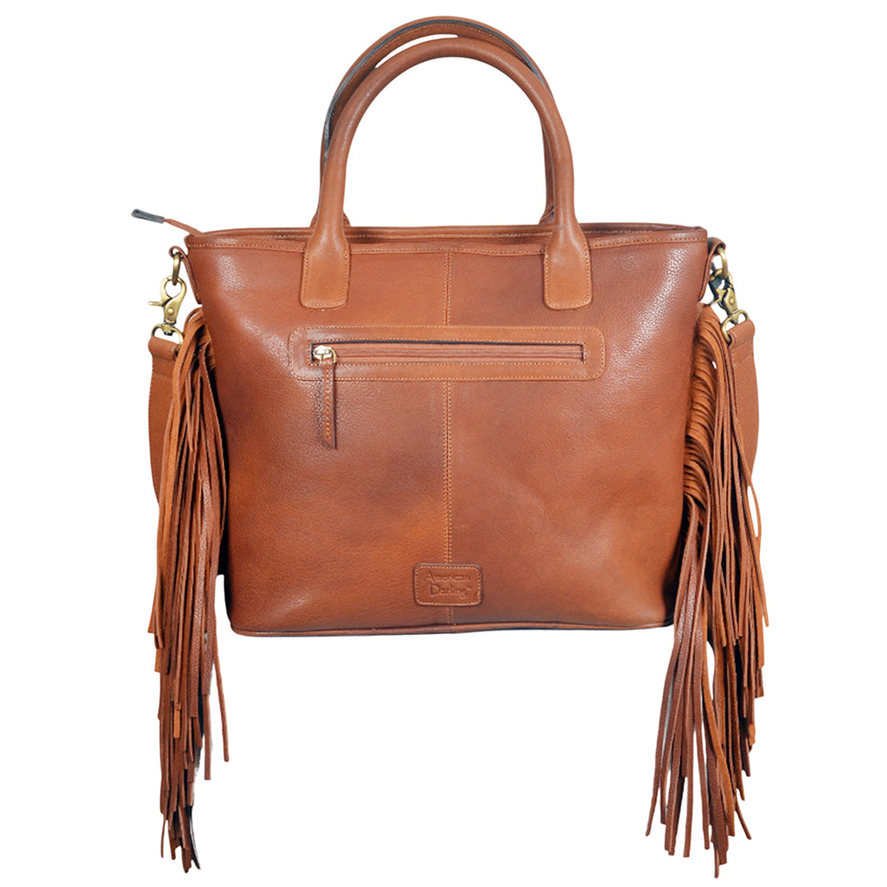 ADBGA1015 Tote Hair On Hand Tooled Genuine Leather Women Bag
