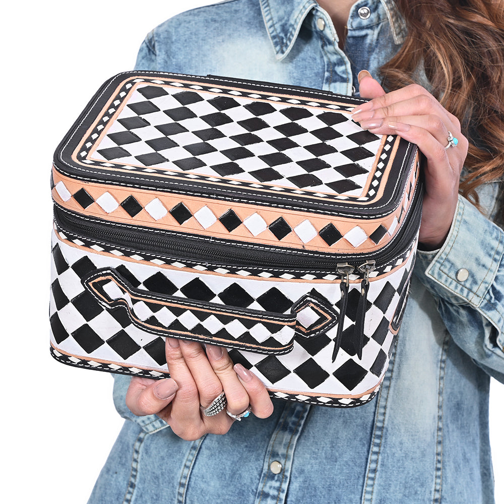 OHA156 Jewelery Case Genuine Western Leather Women Bag