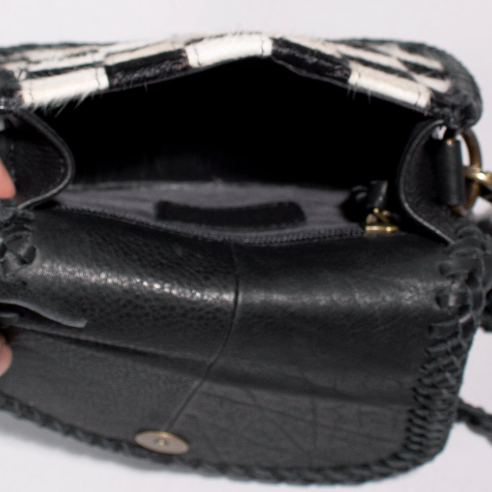 ADBGM859 Crossbody Hair on Genuine Leather Women Bag