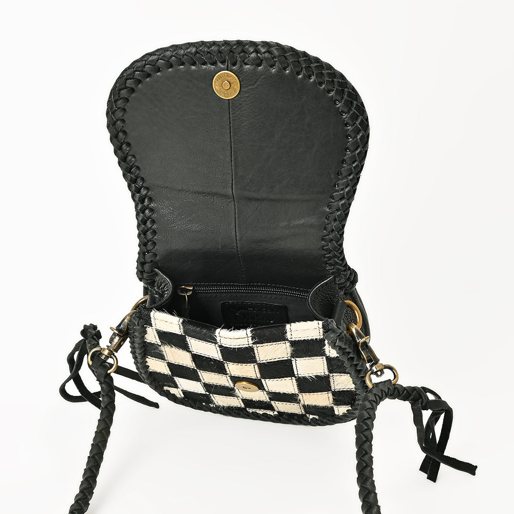ADBGM859 Crossbody Hair on Genuine Leather Women Bag