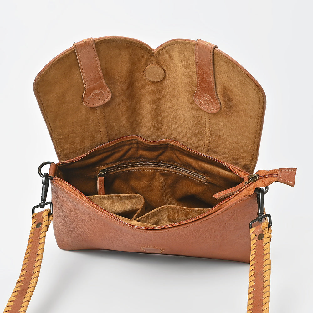 ADBGZ1104 American Darling Genuine Leather Crossbody Bag with Western Embroidery