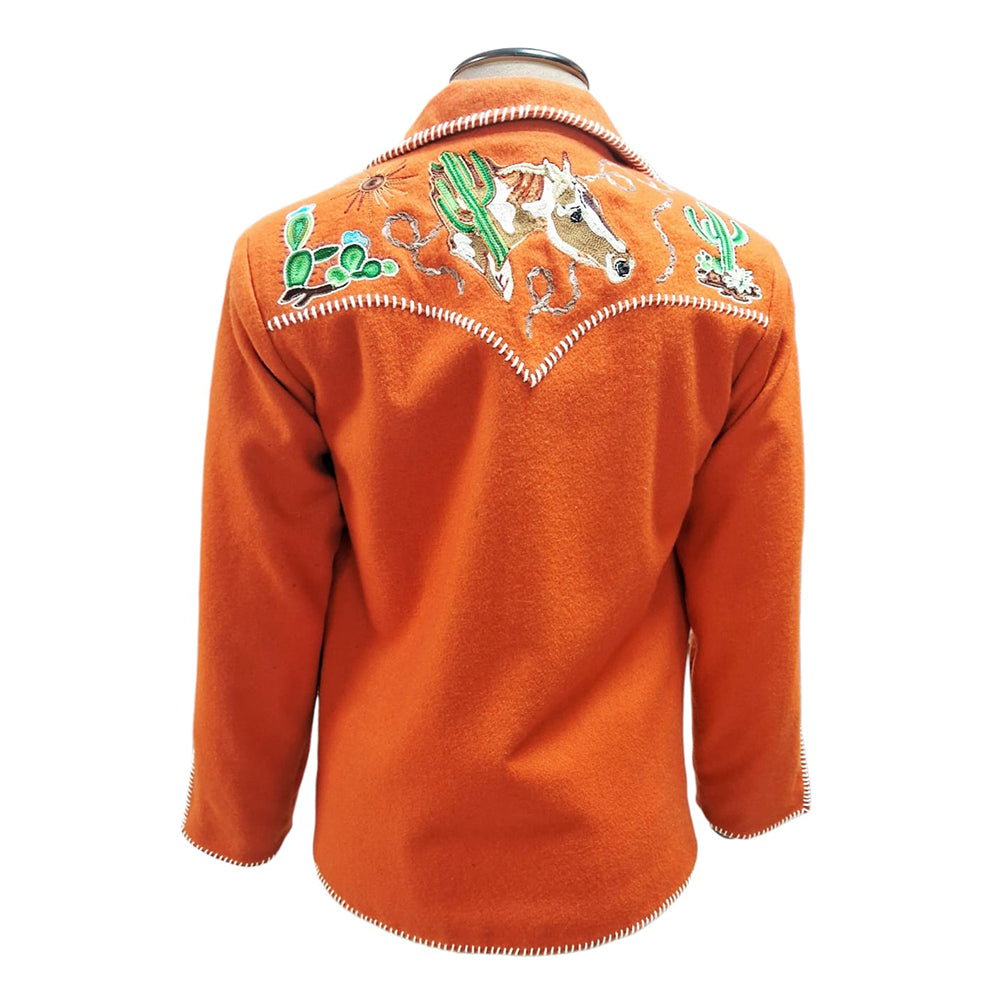 ADJKT098 American Darling Western Cowboy Embroidered Woolen Fabric Rodeo Jacket