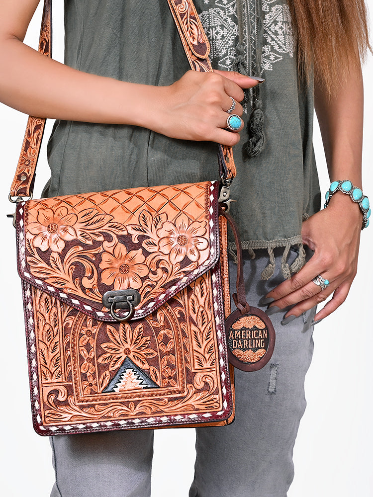 ADBG1877 Crossbody Genuine Leather Women Bag