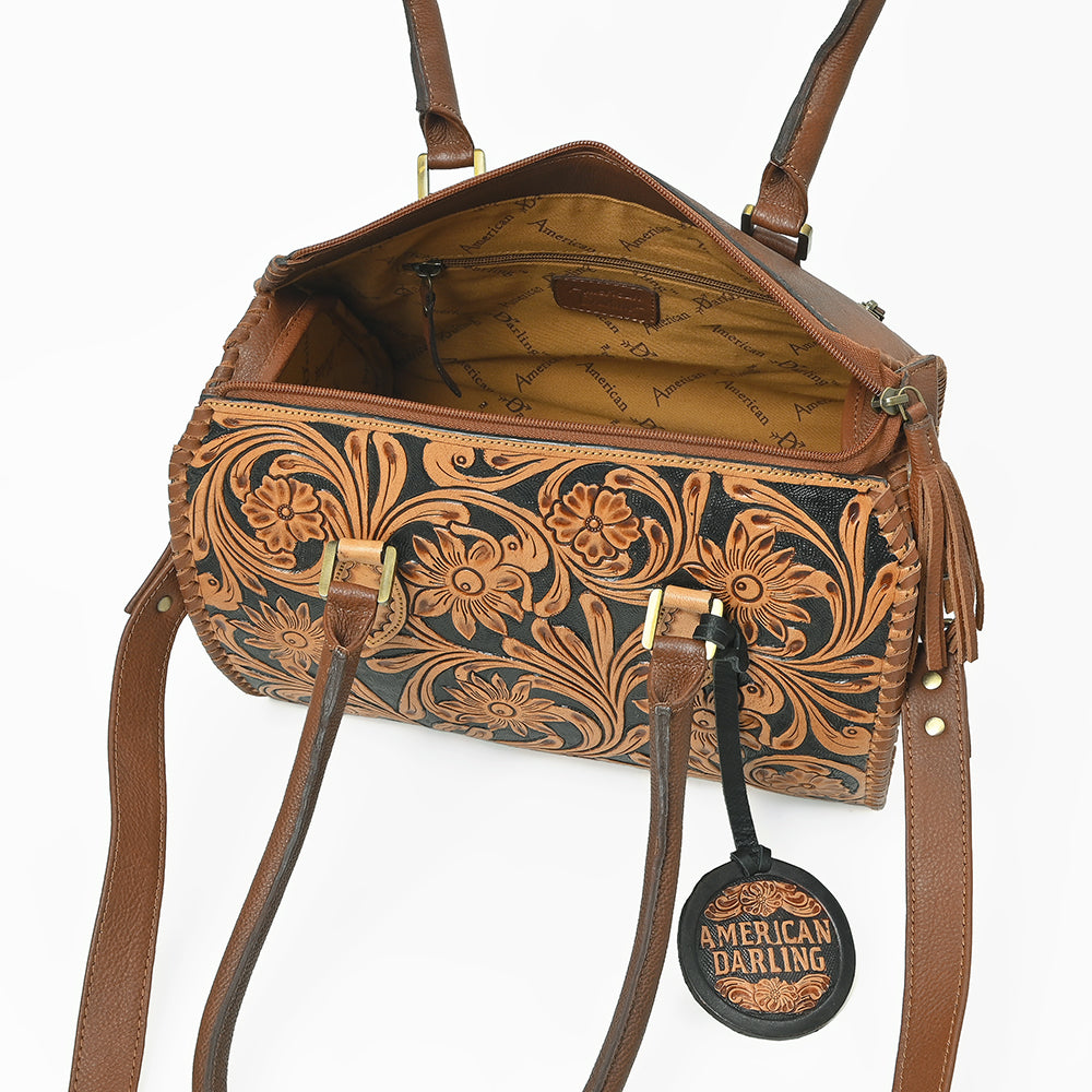 ADBGA1046 Speedy Hand Tooled Genuine Leather Women Bag