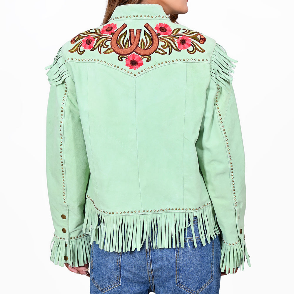 ADJKT113 American Darling Women Embroidered Leather Western Apparel Jacket