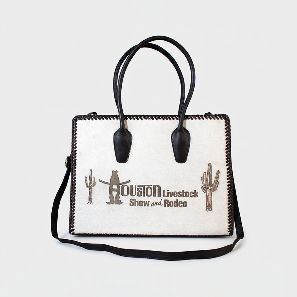 Sandy Rodeo Genuine Hair On Leather Tote Bag
