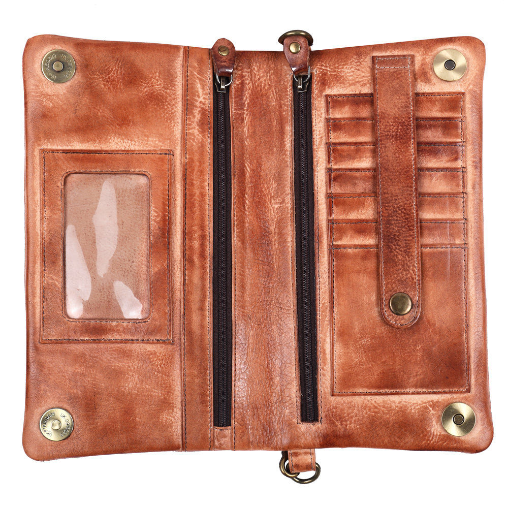NMBGM140 Wristlet Genuine Leather women bag western Bag