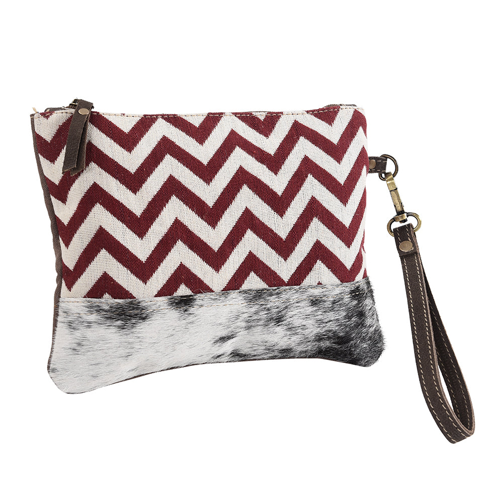 LC-KB277 Wristlet Upcycled Canvas Ladies Bag