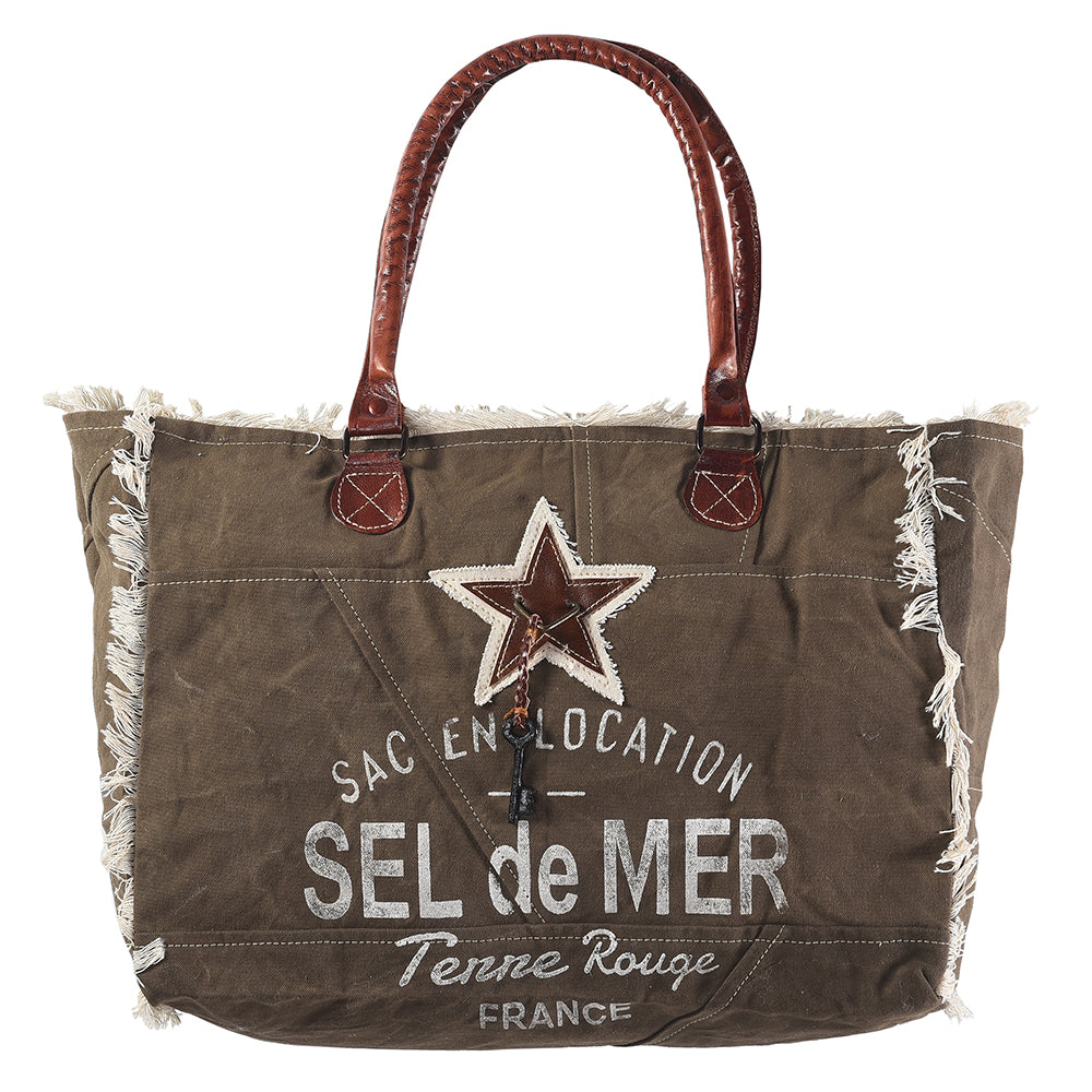 LC-KB333 Weekender Upcycled Canvas Ladies Bag