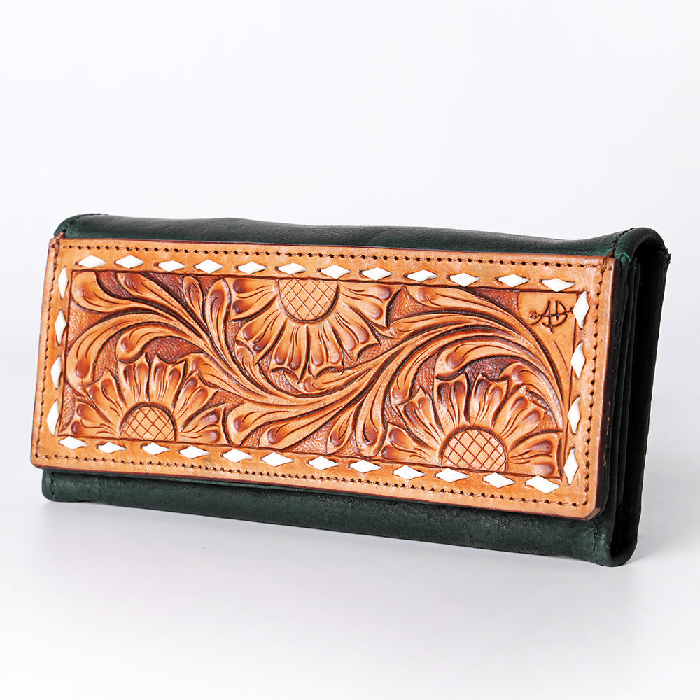 LC-ADBGZ404D Wallet Genuine Western Leather Women Bag