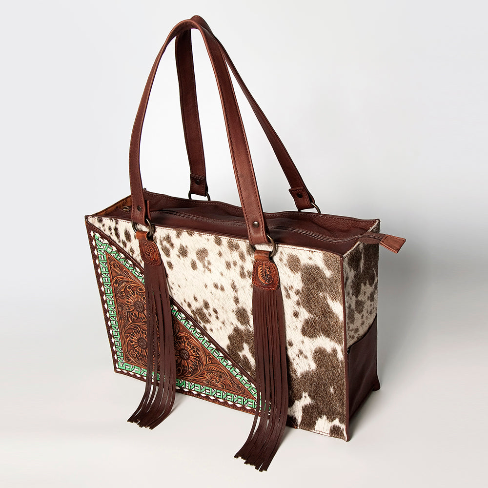 LC-ADBGZ201G Tote Hair On Genuine Western Leather Women Bag