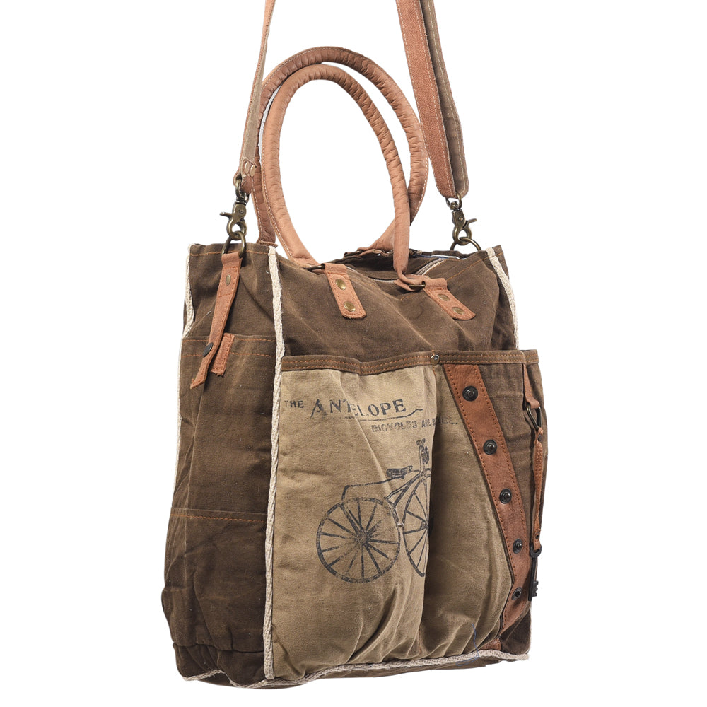 LC-KB411 Weekender Upcycled Canvas Ladies Bag