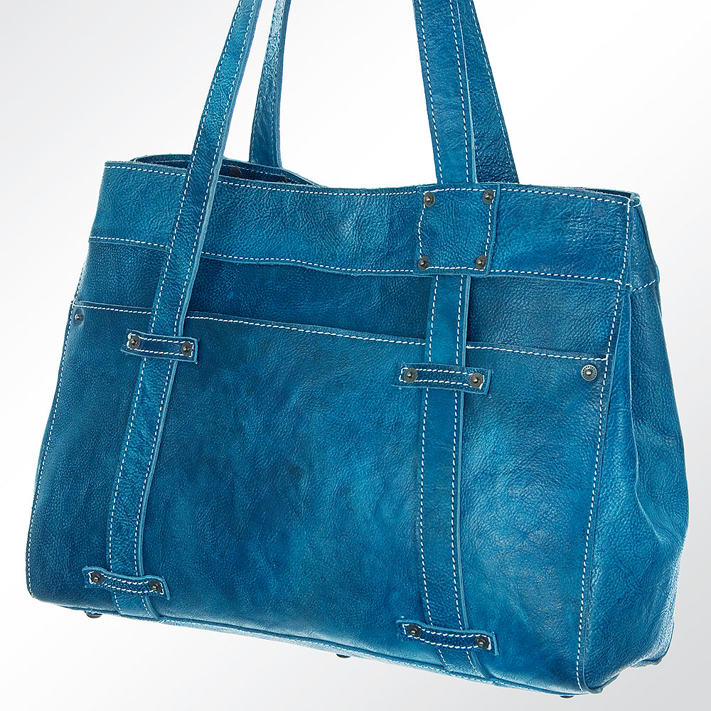 ADBG697 American Darling Handcrafted Western Leather Tote Bag