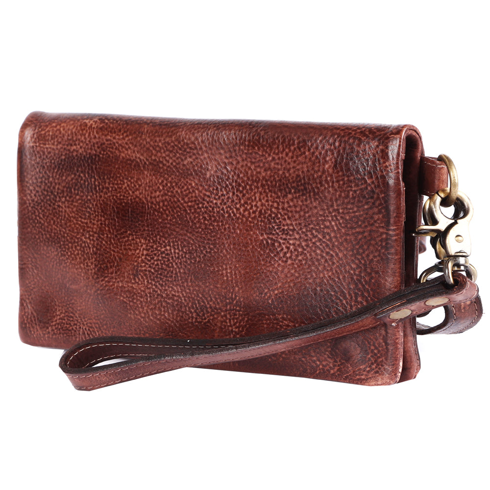 NMBGM140 Wristlet Genuine Leather women bag western Bag