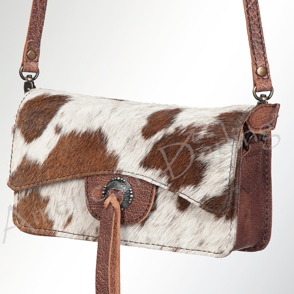 ADBG681 American Darling Hair-On Cowhide Western Leather Crossbody Bag