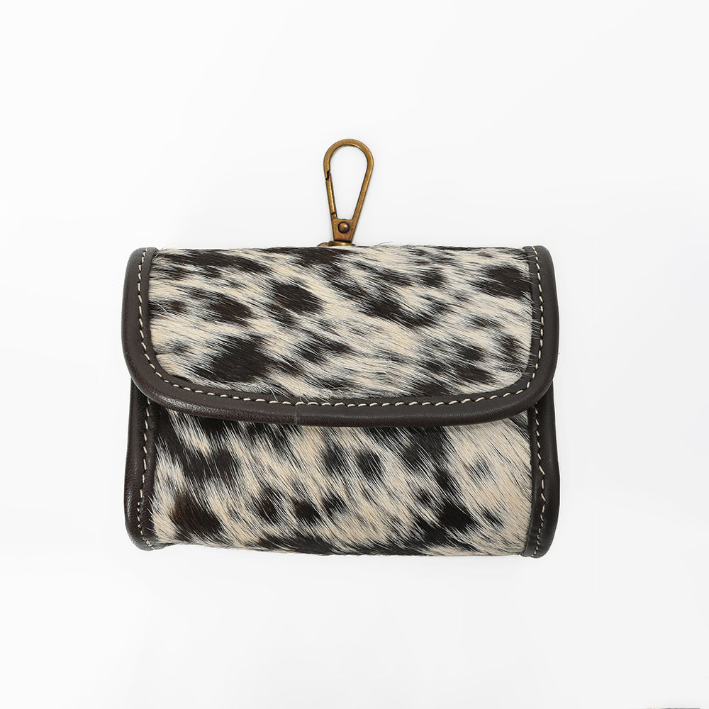 ADCHA126 American Darling Genuine Hair-On Flap Wallet Clip Pouch
