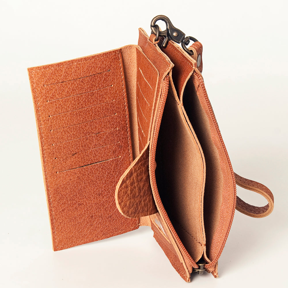 ADBG811 American Darling Handcrafted Leather Wristlet bag - Premium Full Grain Western Purse
