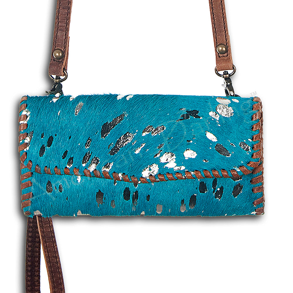 ADBG514 American Darling Handcrafted Hair-On Cowhide & Leather Small Cross body Bag