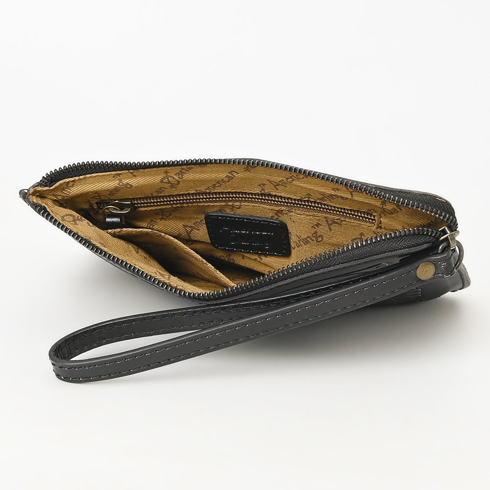 LC-ADBGZ784A Wristlet Genuine Western Leather Women Bag