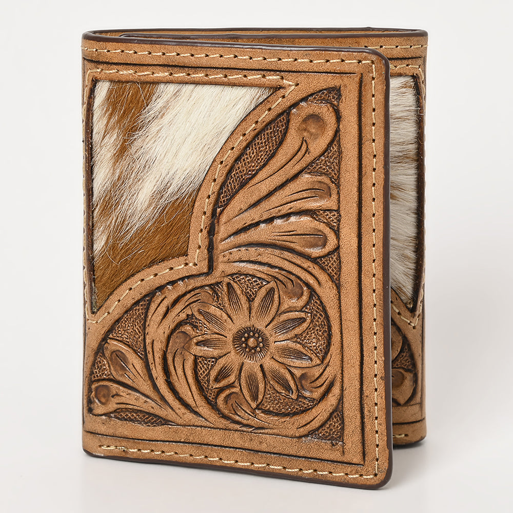 BEBGM173-Western Leather Trifold Wallet
