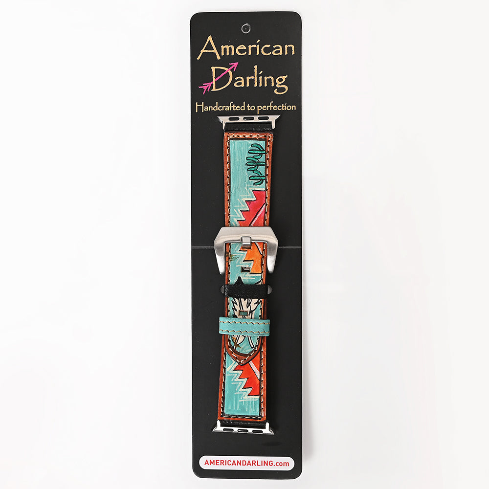 ADWAM110 Genuine Leather Hand Painted Smart I Watch Strap