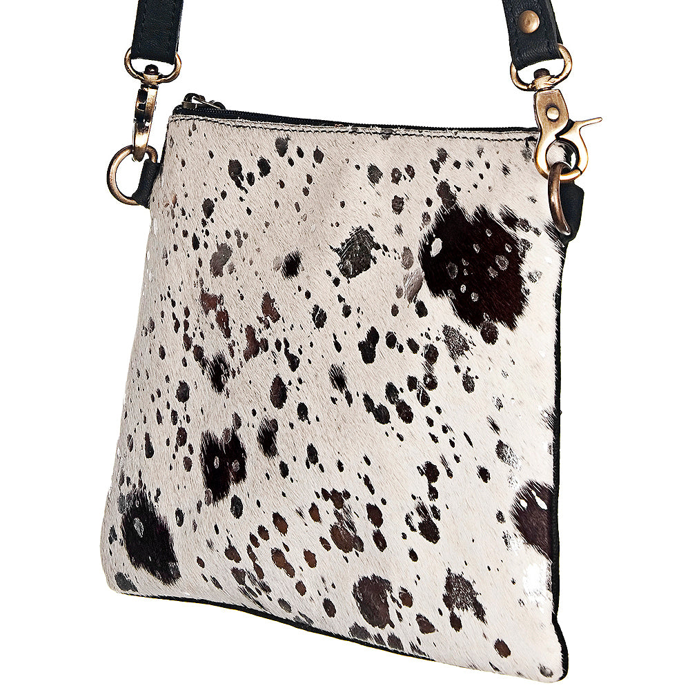 ADBG109 American Darling Hair-On Cowhide Crossbody Bag - Genuine Leather Western Purse