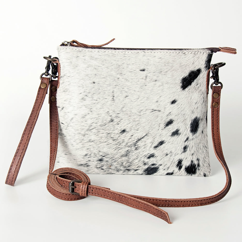ADBG109 American Darling Hair-On Cowhide Leather Western Crossbody Bag