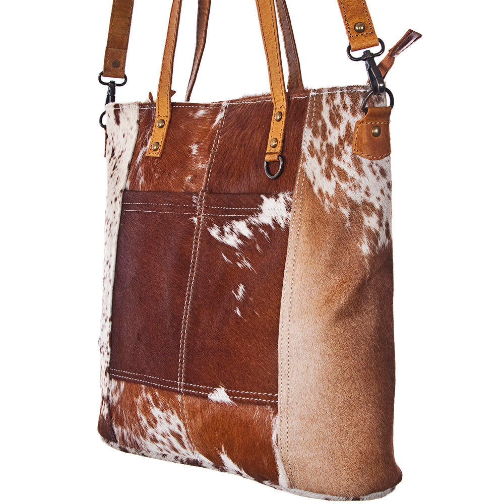 ADBG106 American Darling Hair-on Cowhide Western Tote Bag Genuine Leather
