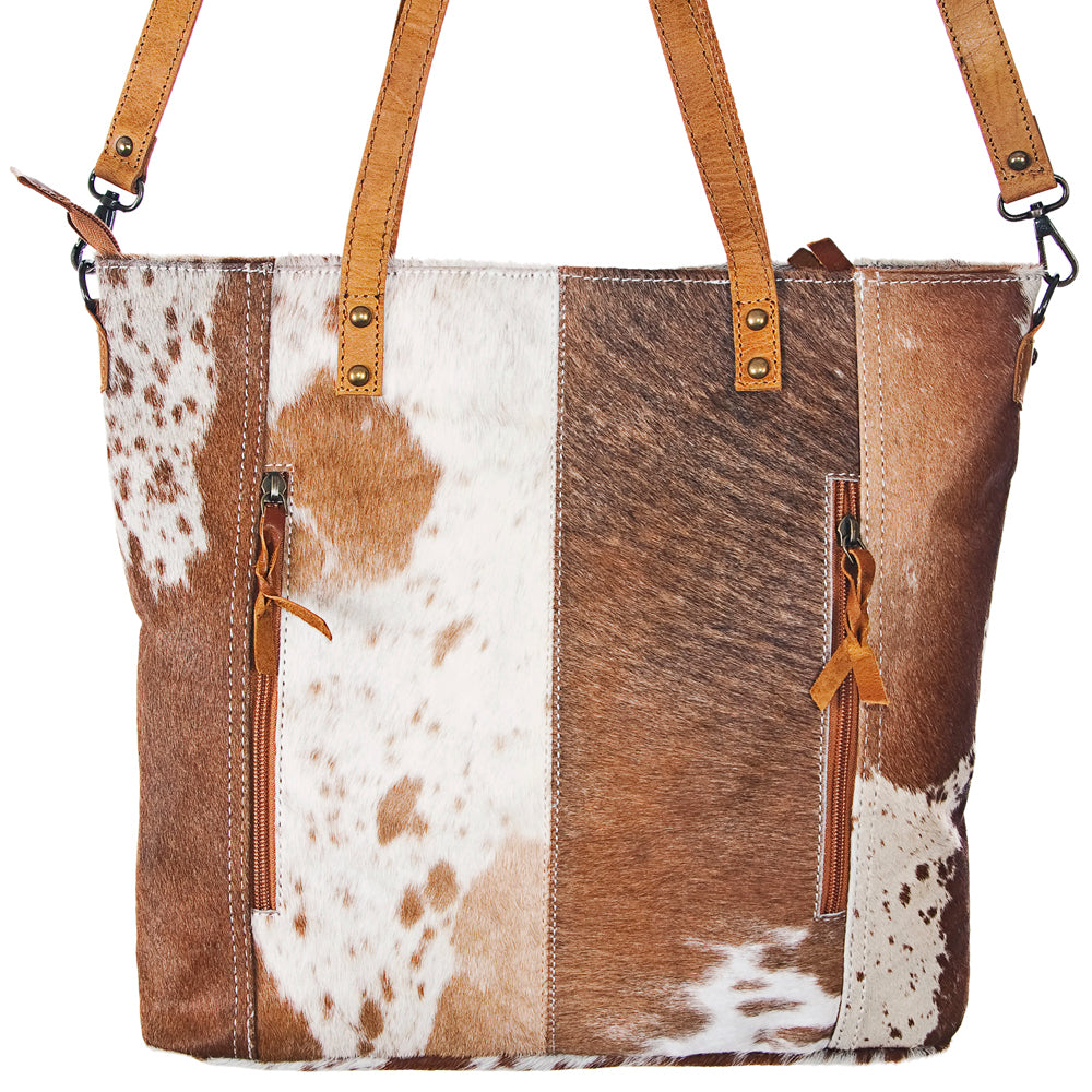 ADBG106 American Darling Hair-on Cowhide Western Tote Bag Genuine Leather