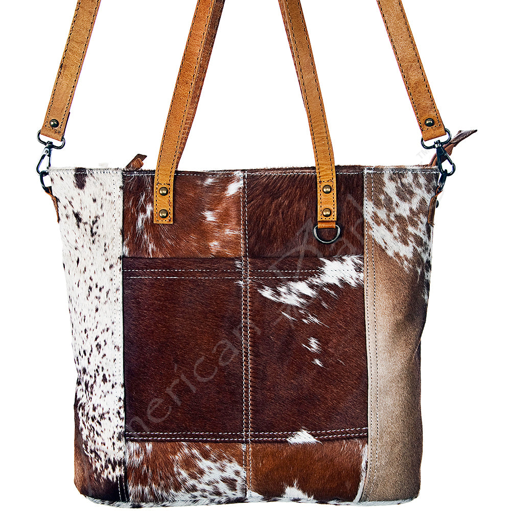 ADBG106 American Darling Hair-on Cowhide Western Tote Bag Genuine Leather