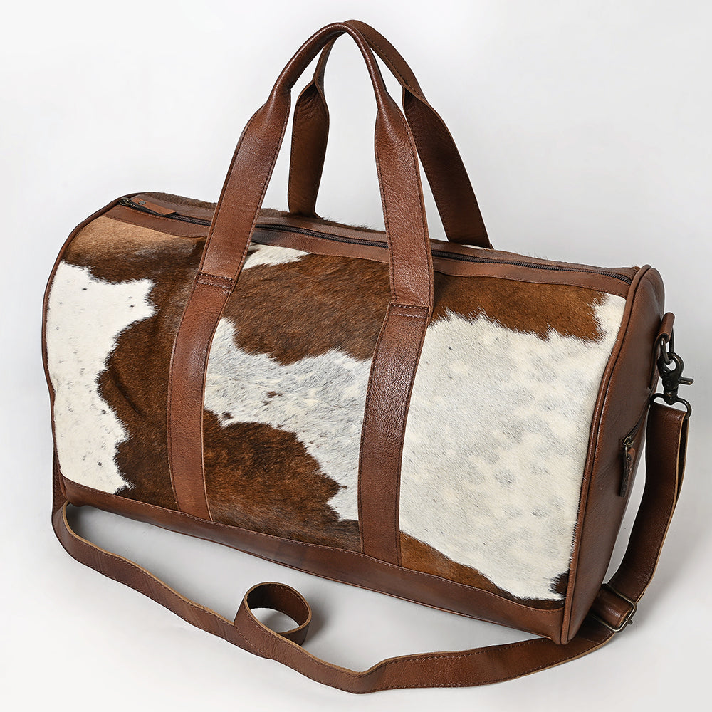 LC-ADBGS174 Cowhide Leather Duffle Bag - Genuine Western Travel Weekender