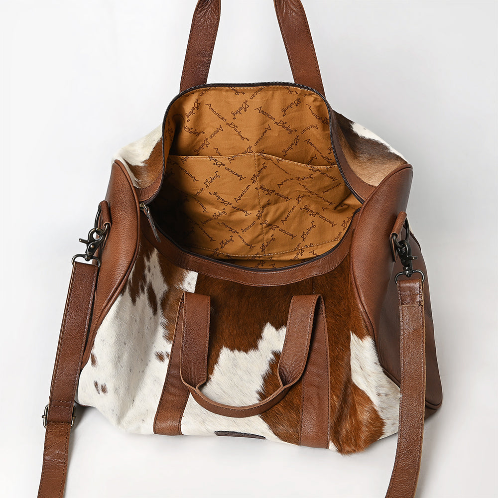 LC-ADBGS174 Cowhide Leather Duffle Bag - Genuine Western Travel Weekender