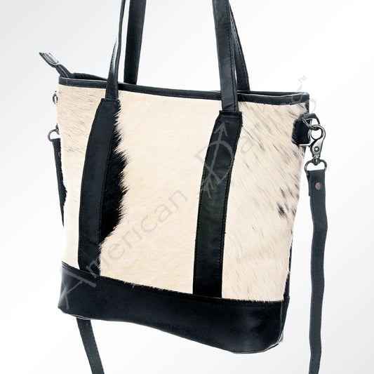 LC-ADBGS176BKW Tote Genuine Western Leather Women Bag