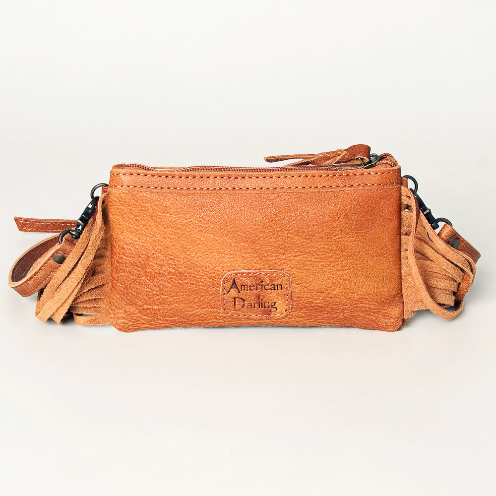 LC-ADBGS142 Hair-On Mini Crossbody - Western Leather Purse with Adjustable Strap