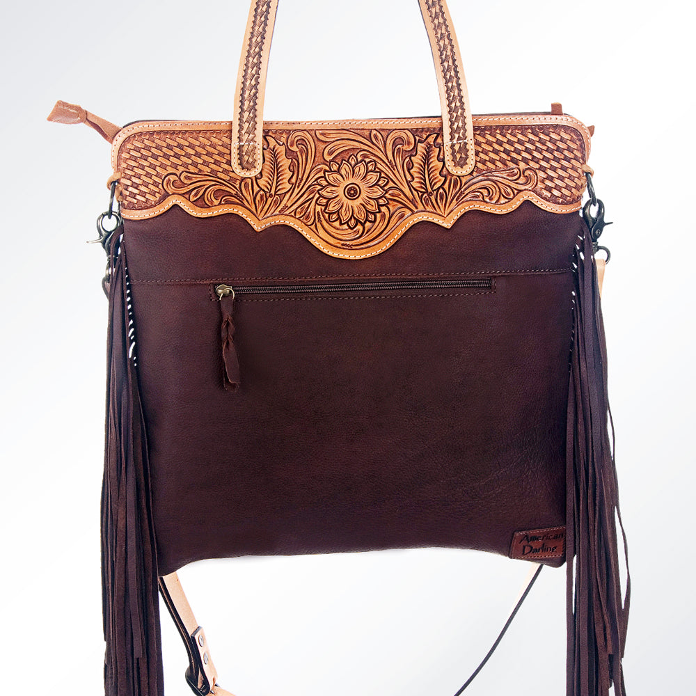 LC-ADBGS113BRW Messenger Genuine Western Leather Women Bag