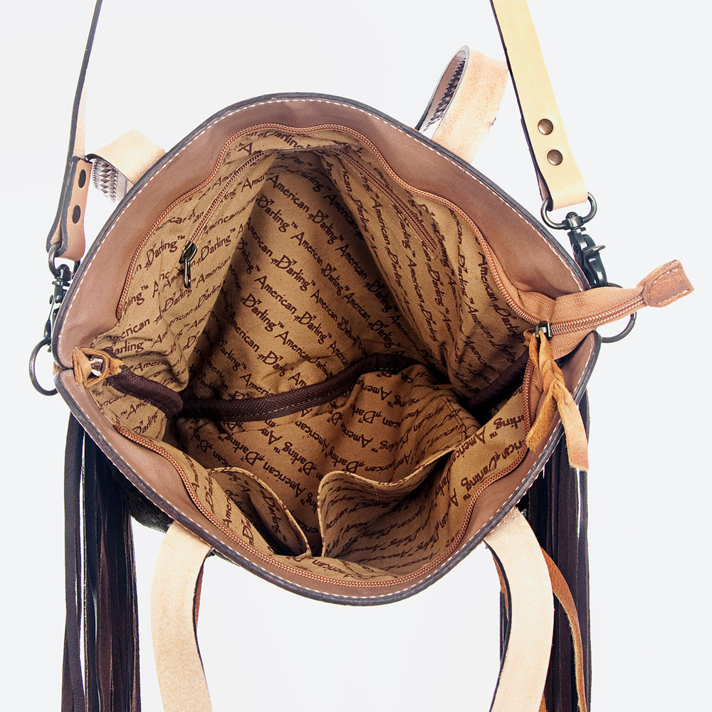 LC-ADBGS113BRW Messenger Genuine Western Leather Women Bag