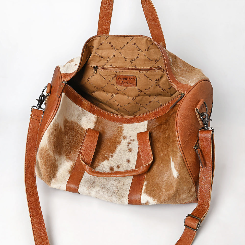 LC-ADBGS174 Cowhide Leather Duffle Bag - Genuine Western Travel Weekender