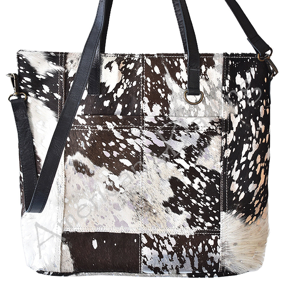ADBG106 American Darling Hair-on Cowhide Western Tote Bag Genuine Leather
