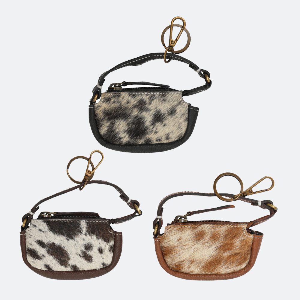 ADCHA121 American Darling Genuine Leather Hair-on-Hide Mini Handbag Bag Charm