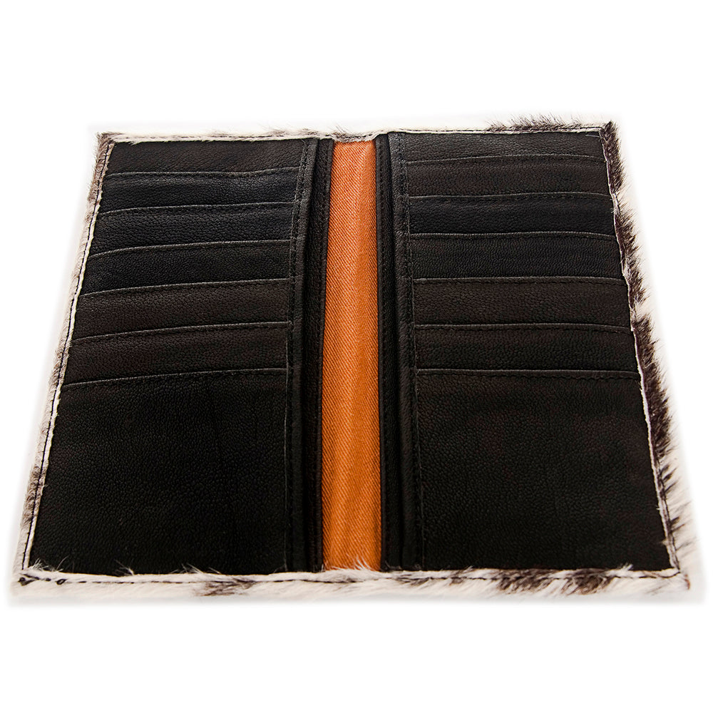 ADBG258 Exotic Hair-On Hide Leather Wallet -Western Style