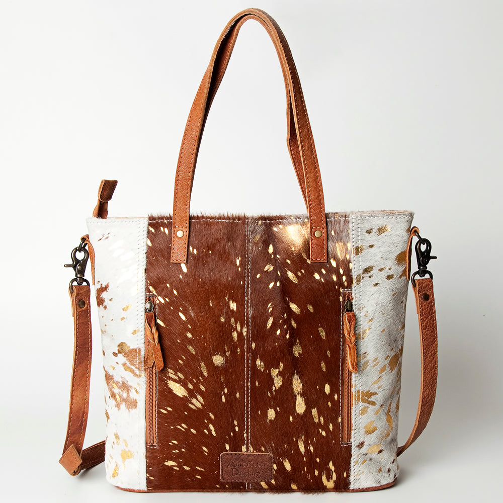 ADBG106 American Darling Hair-on Cowhide Western Tote Bag - Genuine Leather