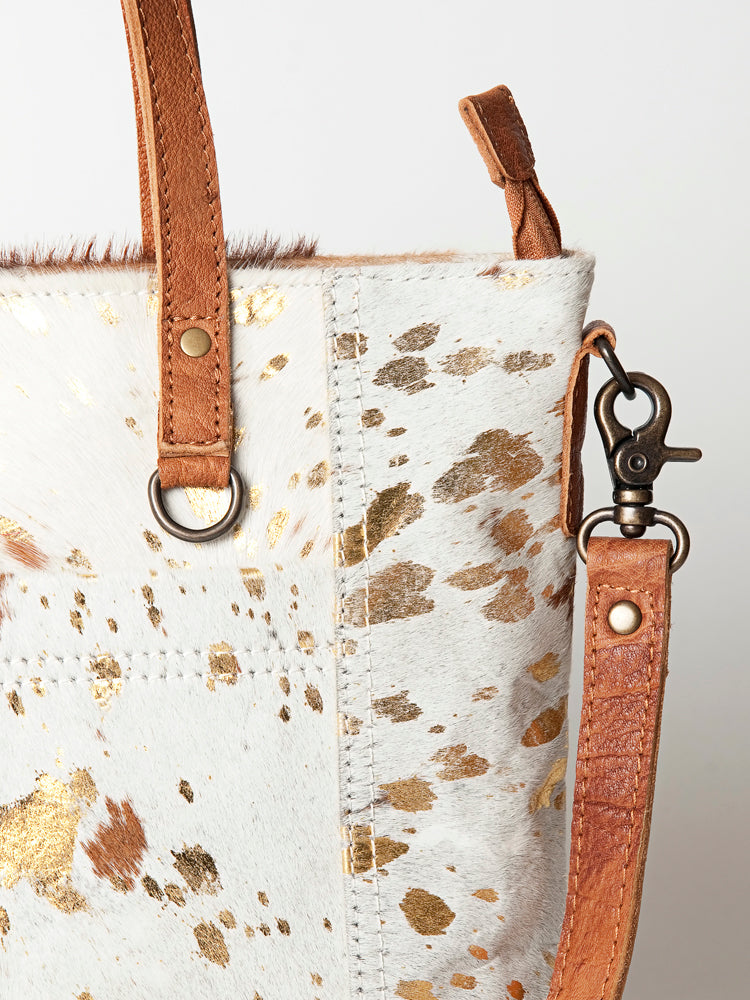 ADBG106 American Darling Hair-on Cowhide Western Tote Bag Genuine Leather