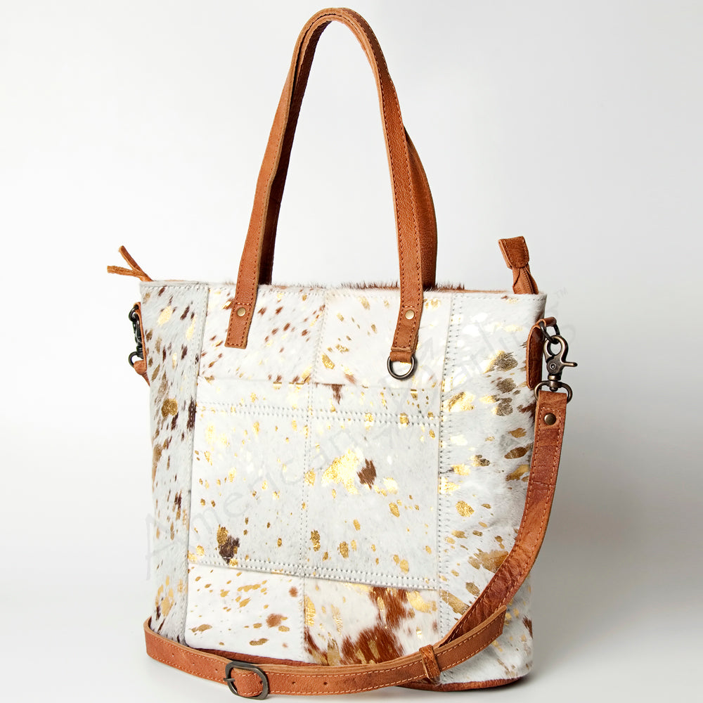 ADBG106 American Darling Hair-on Cowhide Western Tote Bag - Genuine Leather