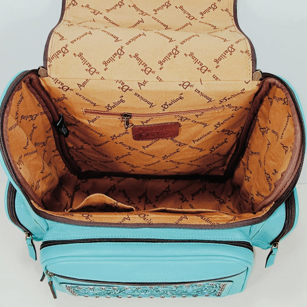 ADBG1886 Backpack Hand Tooled Genuine Leather Women Bag