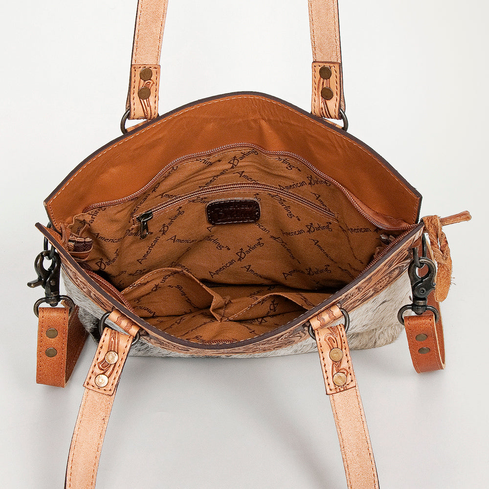 LC-ADBGS111BRW Tote Hair On Genuine Western Leather Women Bag